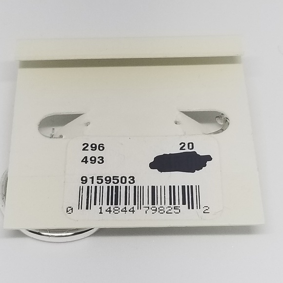 Sterling silver hoop earrings - Picture 3 of 4